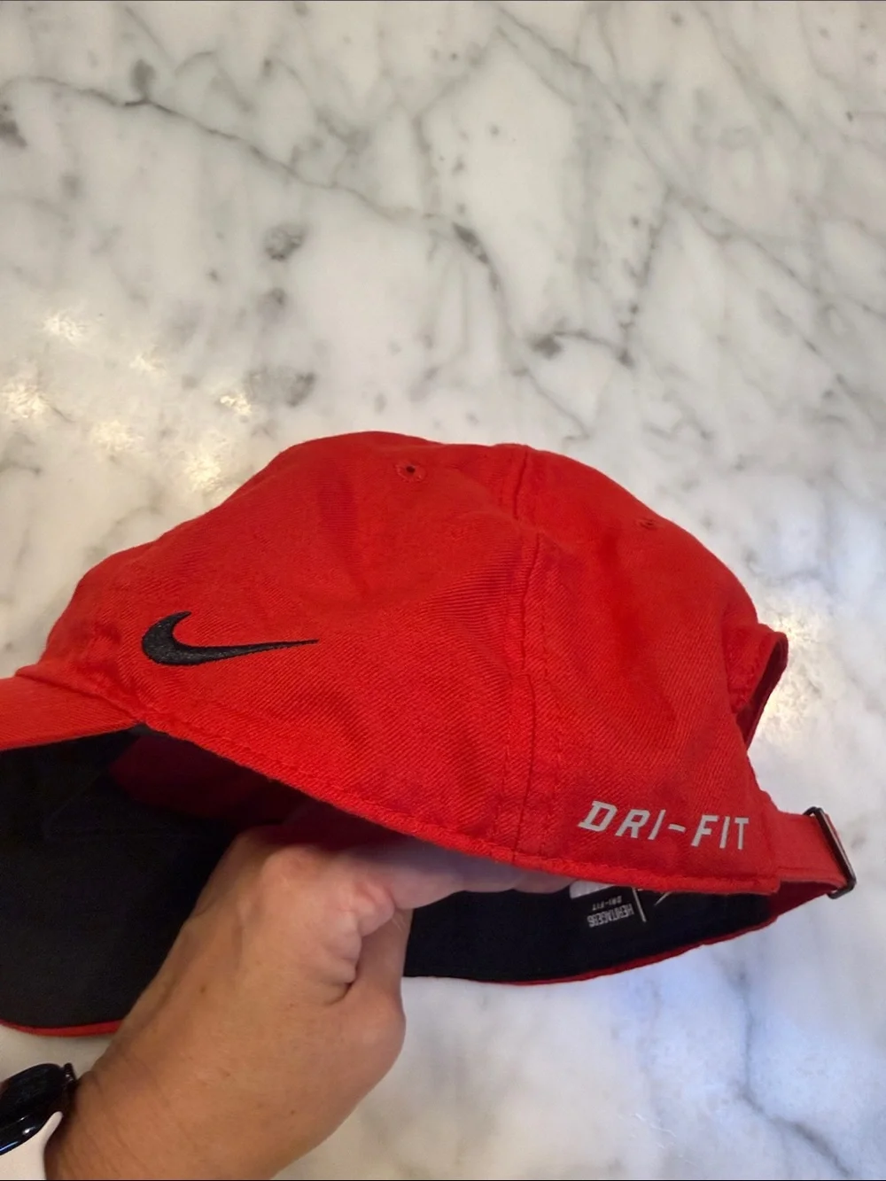 Nike Red Baseball Cap with Black & White 'G' Patch